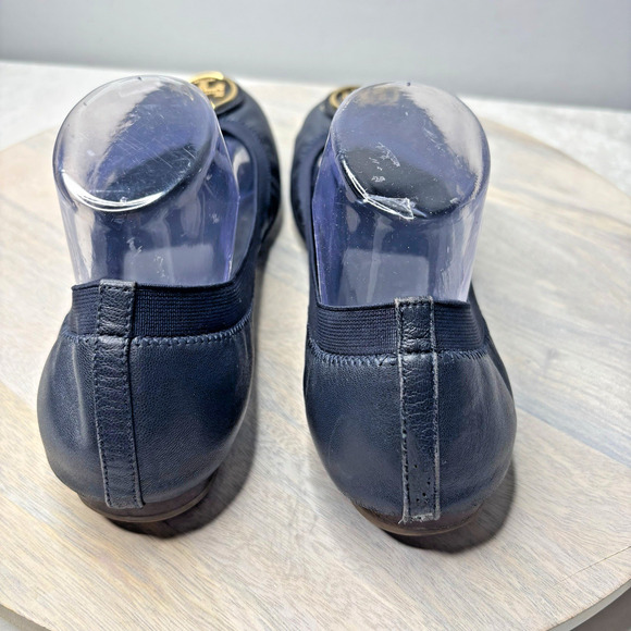 Tory Burch Slip On Navy Shoes 9M - Picture 4 of 8